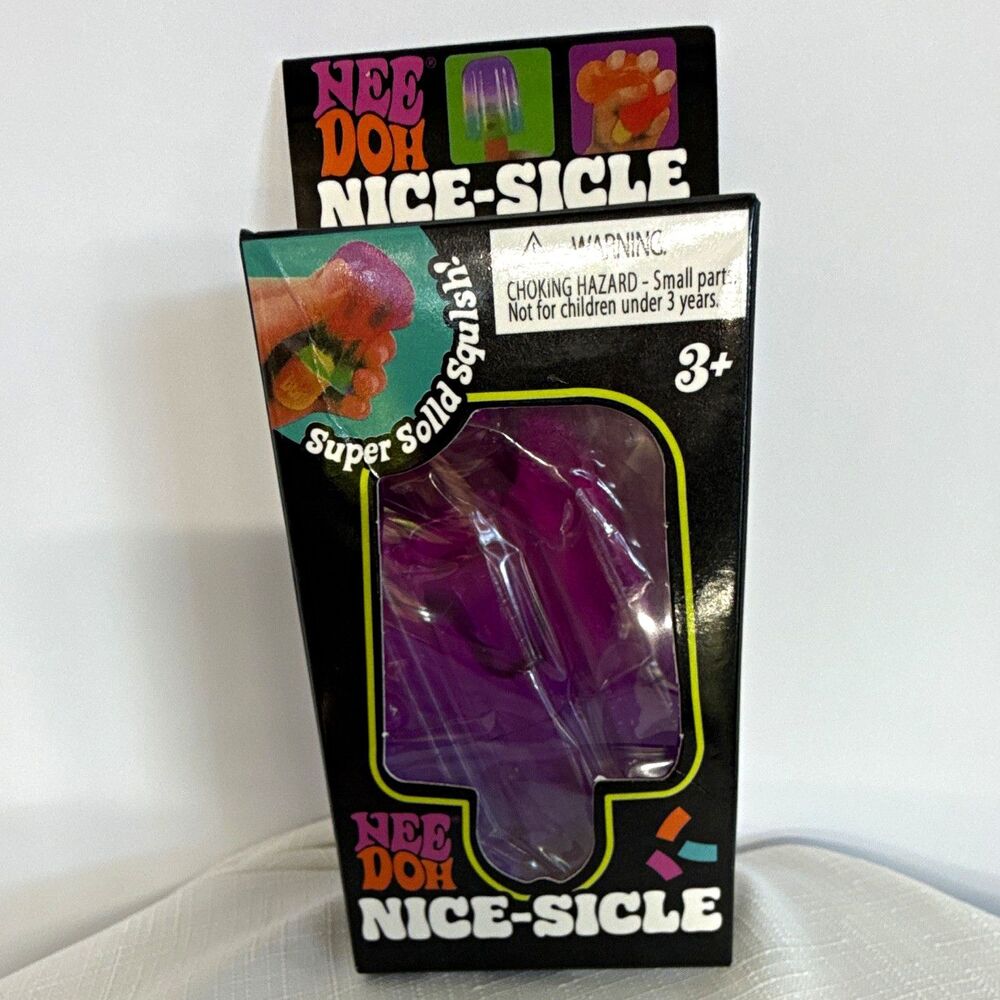 Schylling NeeDoh Nice-Sicle Squish Squeeze, Purple, MPN 25267NAB